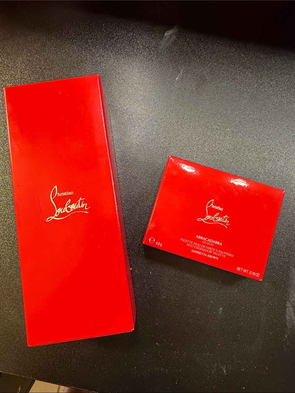 Christian Louboutin Velvet Matte Lipstick - Bold Red & Eye duo shadow pallet